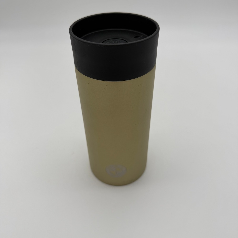 BMW Collection Gold Thermal Travel Mug Tumbler 350ml Start Engine Stop Lid